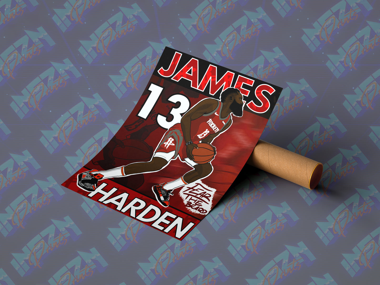 JAMES 'FEAR THE BEARD' HARDEN POSTER