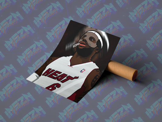 LEBRON 'GOAT' JAMES POSTER