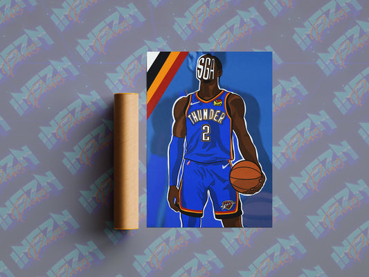 SHAI GILGEOUS 'NONCHALANT' ALEXANDER POSTER