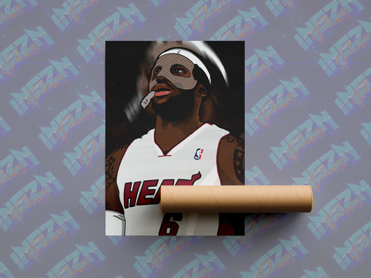 LEBRON 'GOAT' JAMES POSTER