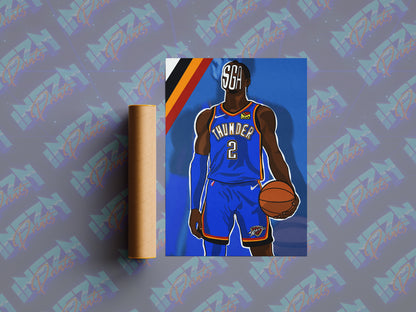 SHAI GILGEOUS 'NONCHALANT' ALEXANDER POSTER